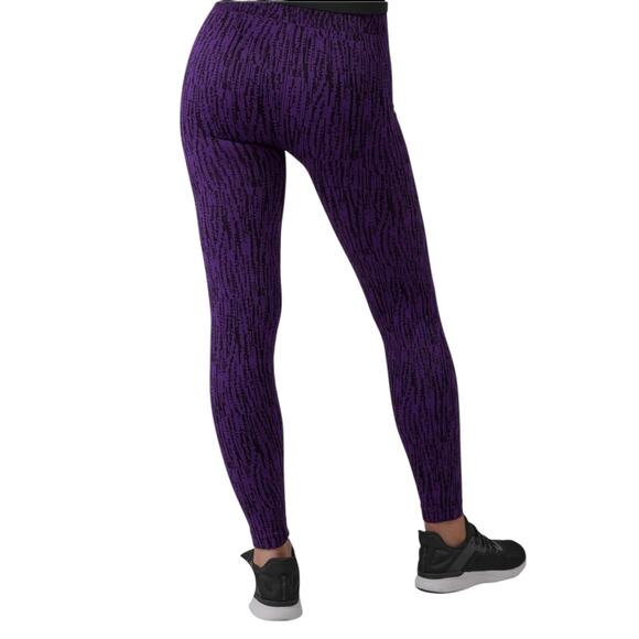 Athleta Flurry Elemental Leggings Size Purple/Black Size Large - Picture 2 of 7